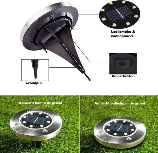 Trådløse LED Solar Garden Lights Deluxe - Skap den perfekte atmosfæren i hagen din!