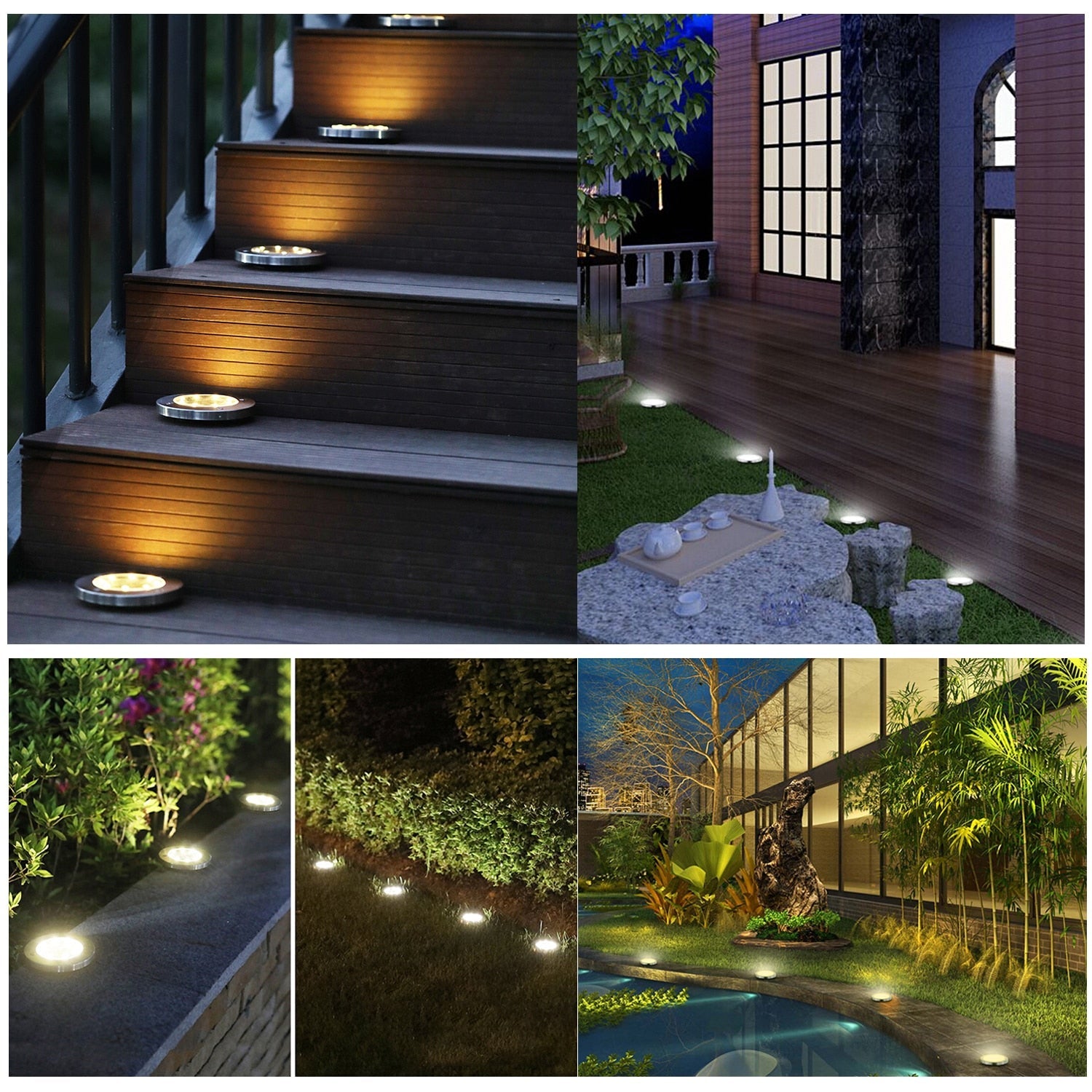 Trådløse LED Solar Garden Lights Deluxe - Skap den perfekte atmosfæren i hagen din!